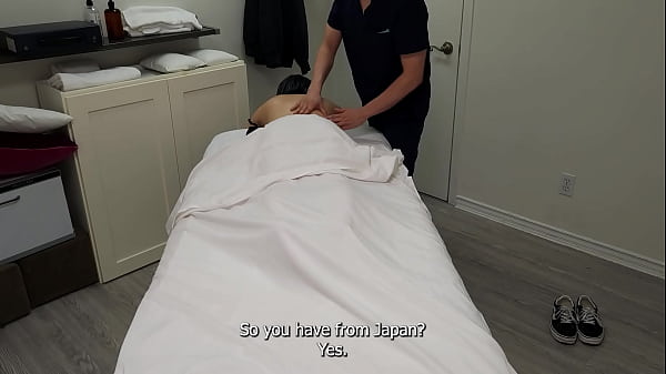Petite Japanese girl was seduced, and fucked twice during massage