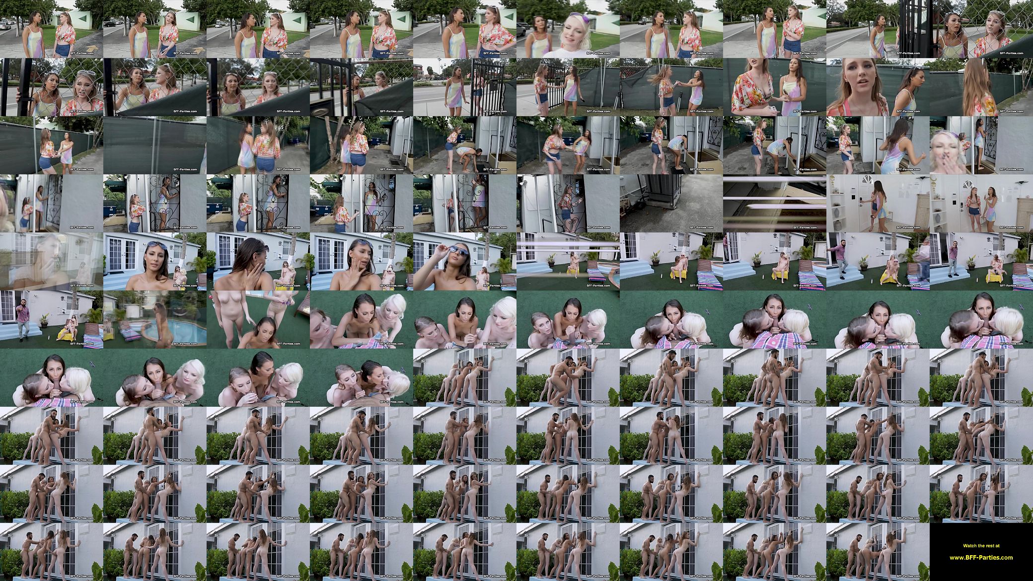 Bikini besties break in ends with hot foursome 预览图