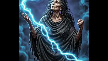 Old AI transforms into a powerful woman.