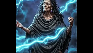 Old AI transforms into a powerful woman.