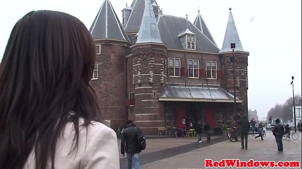Dutch hooker cocksucking before doggystyle