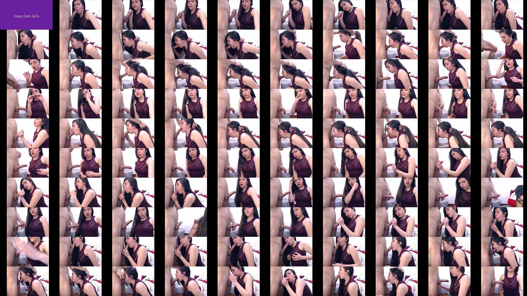 Cam Girl Takes Vibrator While Deepthroating Big Cock 预览图