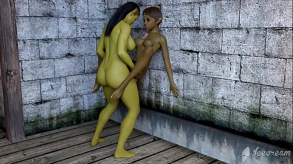 Shemale Orc fucking slave