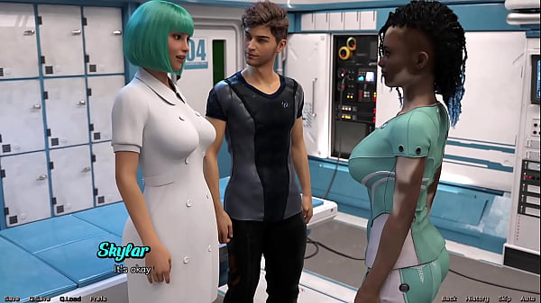 Stranded In Space #170 - Hot Black Vitiligo Girl And Doctor Starts A Make Out Session