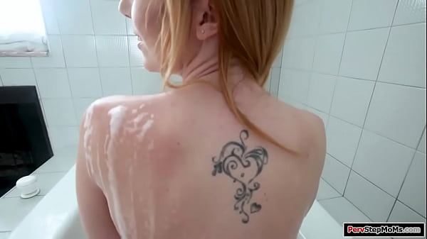 Stepson fucks his busty stepmom outdoors