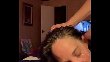 Teacher gets Double cum facial from 18yo