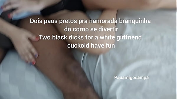 Guess whose dick it is. Cuckold friend brought his girlfriend so she can guess which dick is fucking her pussy and hot ass