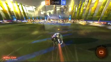 I HIT THIS DEMO CLIP IN ROCKETLEAGUE!!!!!!!