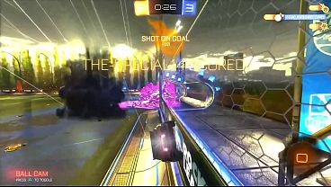 I HIT THIS DEMO CLIP IN ROCKETLEAGUE!!!!!!!