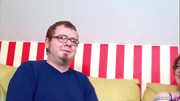 GERMAN NERD CUCKOLD LET BBW WIFE FUCKED IN MMF THREESOME