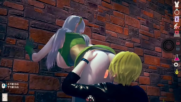 [Personality is easygoing and gentle] AI 〇 woman play video (silver hair big breasts elf beauty edition with naughty scene) Real 3DCG erotic game [hentai game]