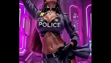 police officer dance (Ai animation)