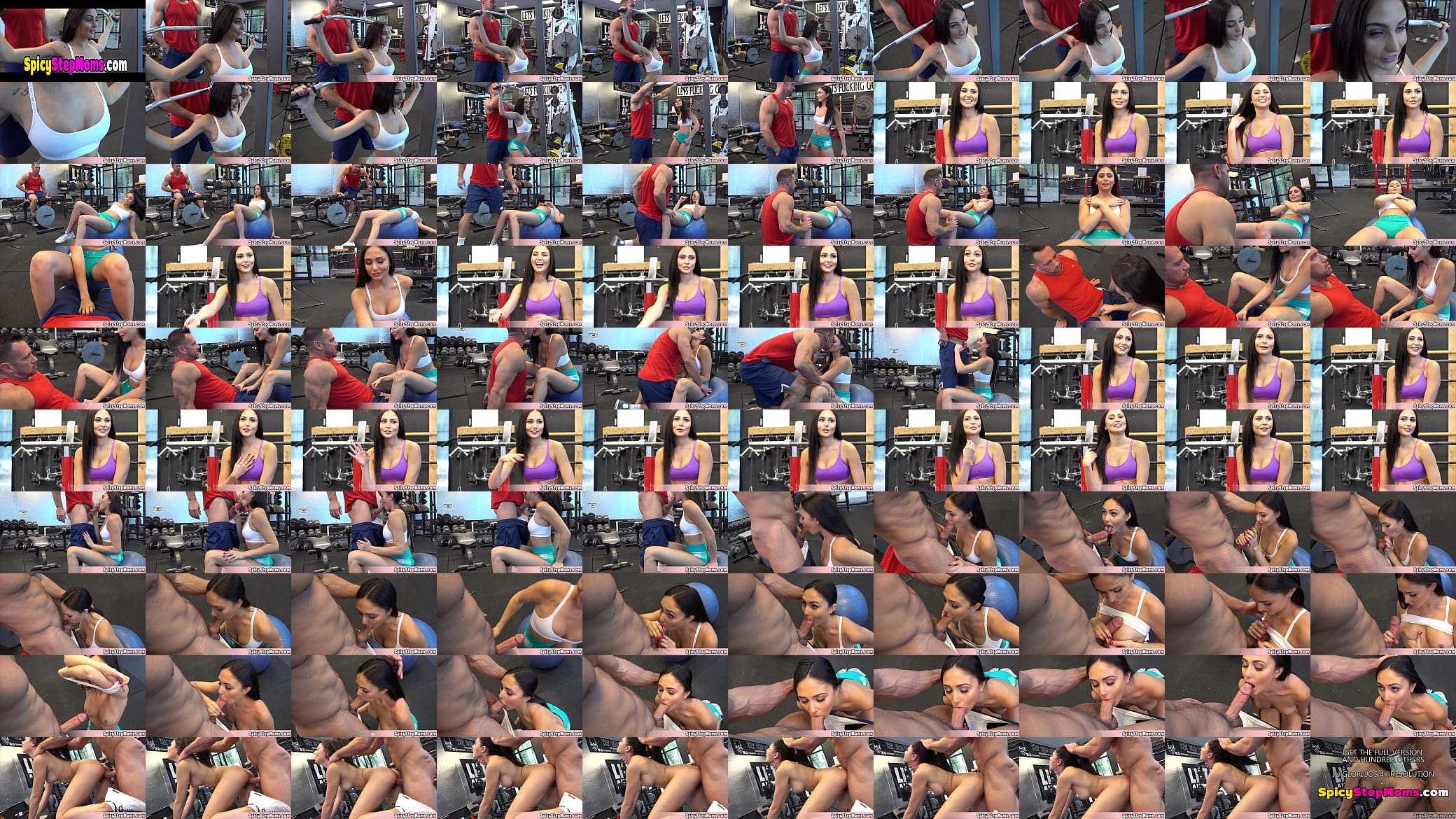 Sporty golddigger stepmom gets a private workout lesson and her pussy is really happy about it 预览图