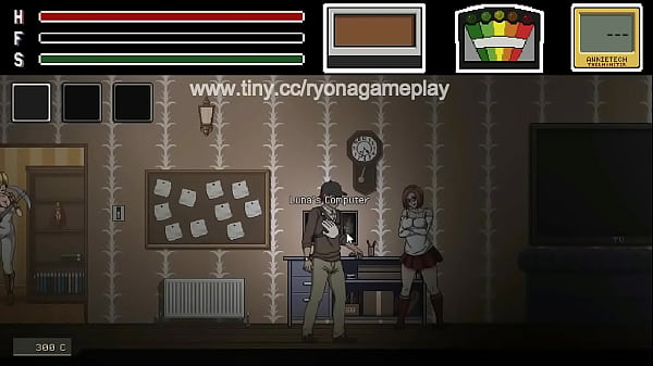Man having sex with pretty lady in Lustful spirit hunt ryona hentai game gameplay