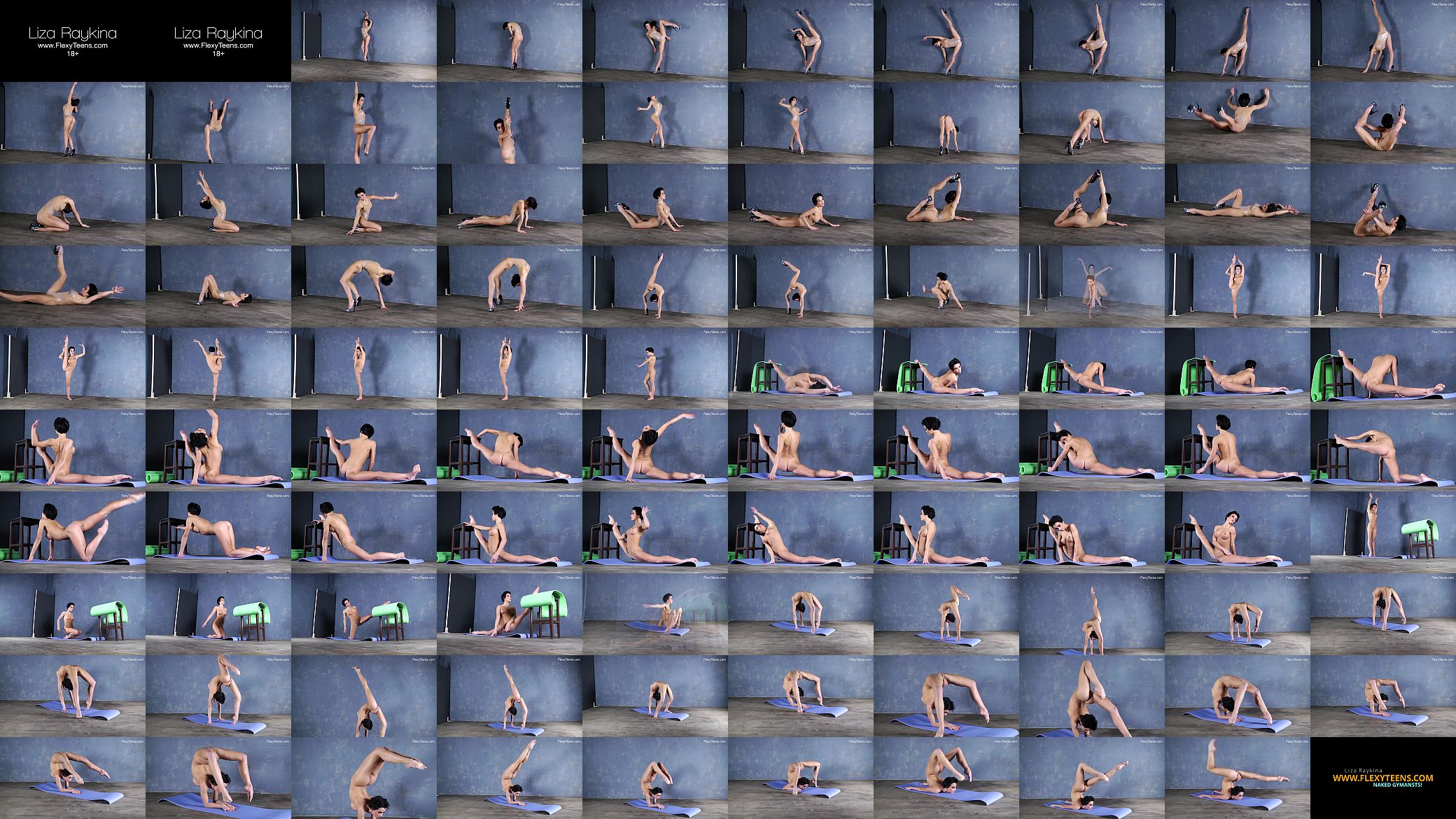 Liza Raykina sexy naked gymnastics 预览图
