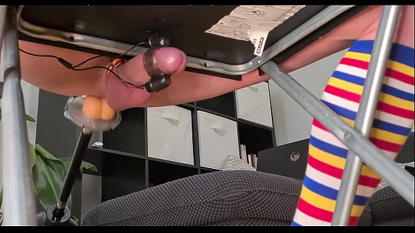 Fuck Machine makes Boy Squirt Huge No Hands CUMSHOT (Slow Motion)