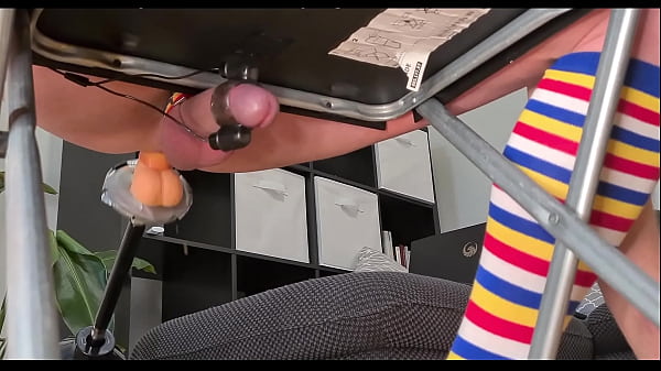 Fuck Machine makes Boy Squirt Huge No Hands CUMSHOT (Slow Motion)