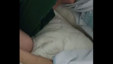 A Saudi sheikh is having sex with a horny Egyptian woman who is playing with his penis and inserting it into her vagina.