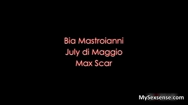 Two stunning brunette babes love sharing