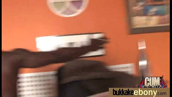 Interracial bukkake sex with black porn star 2