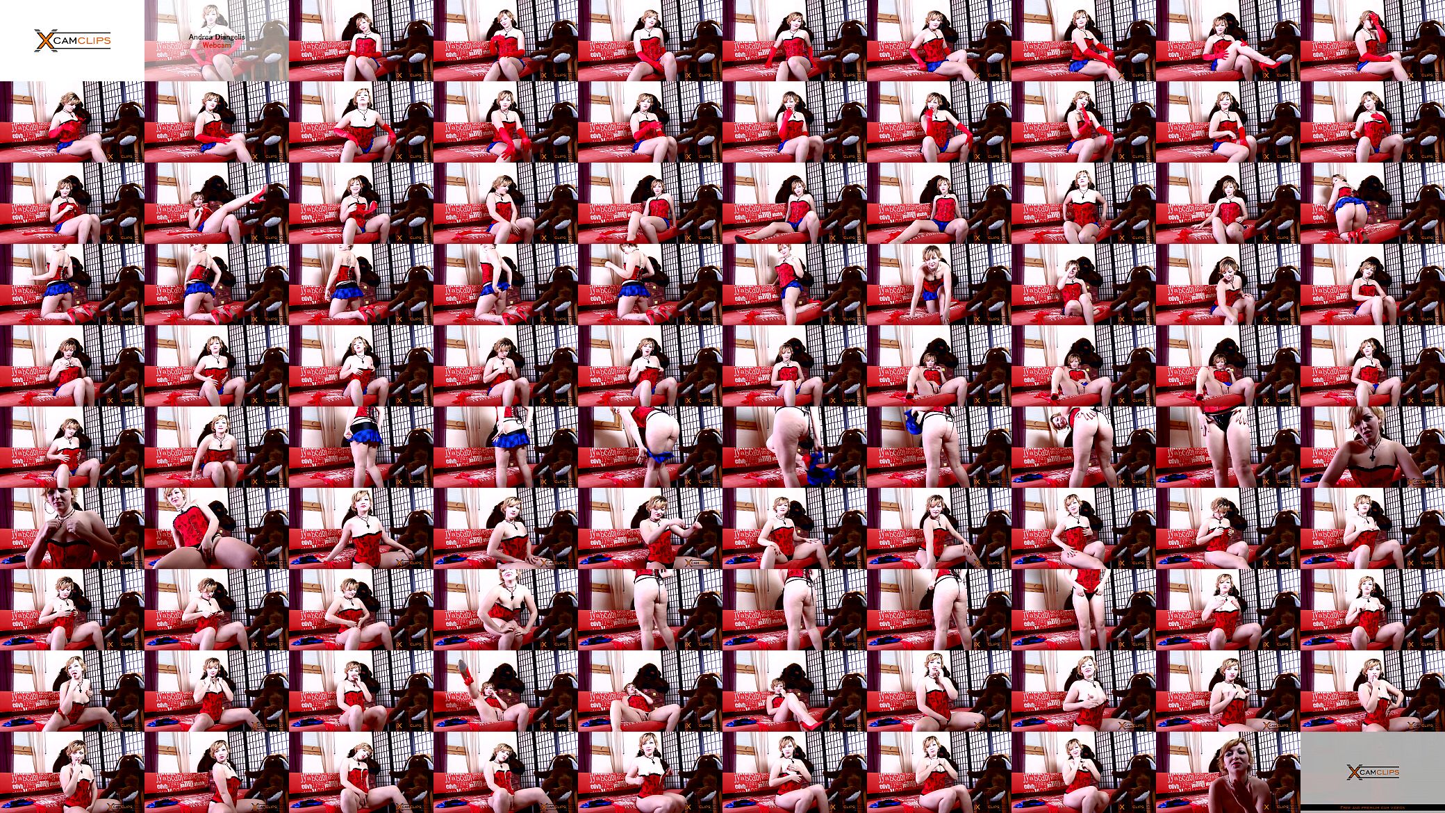 Andrea Diangelis Webcam - Lady in Red Corset 预览图