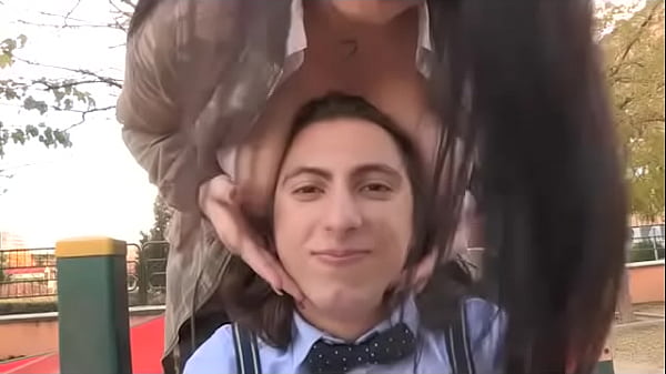 Busty chubby babe Maria Bose teaches a young guy how to fuck