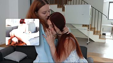 これは最高だ!二人の赤毛の女性が、とても情熱的なレズビアンセックスをしている。