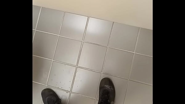 Stroking in a public stall 3