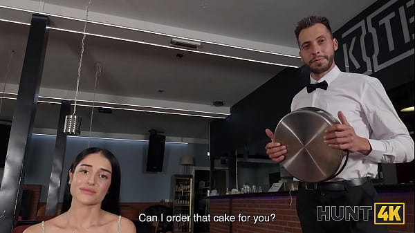 HUNT4K. Hunter found a pretty petite babe Ara Mix in a cafe and showed her real sex in the toilet