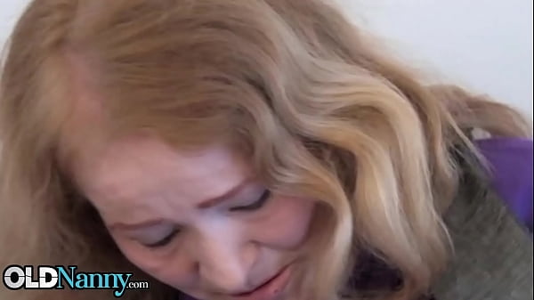 OLDNANNY Horny Stroking Seductively in Crazy Hot Showoff