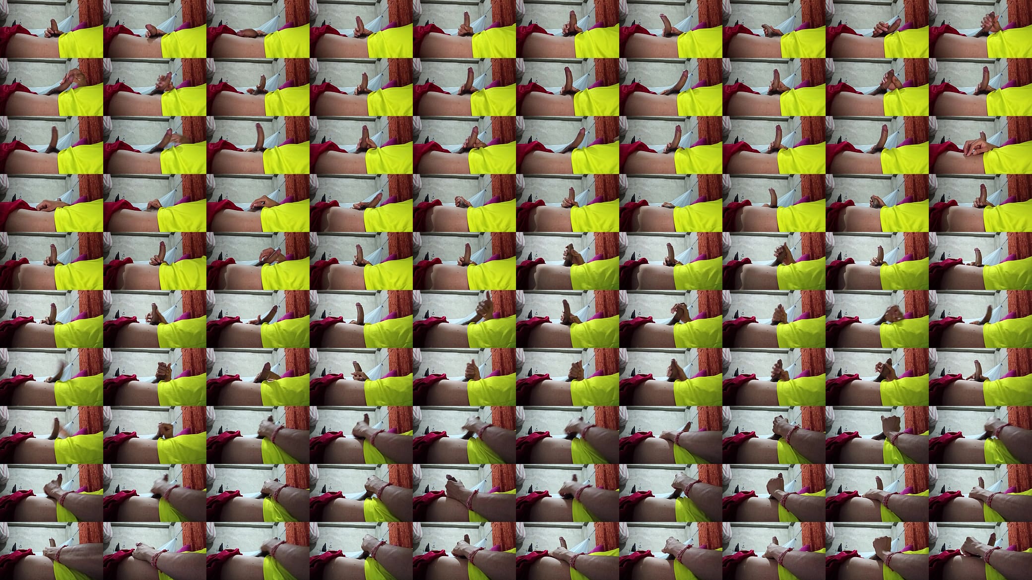 At my friend&#039;s house she lets me masturbate my big cock 预览图