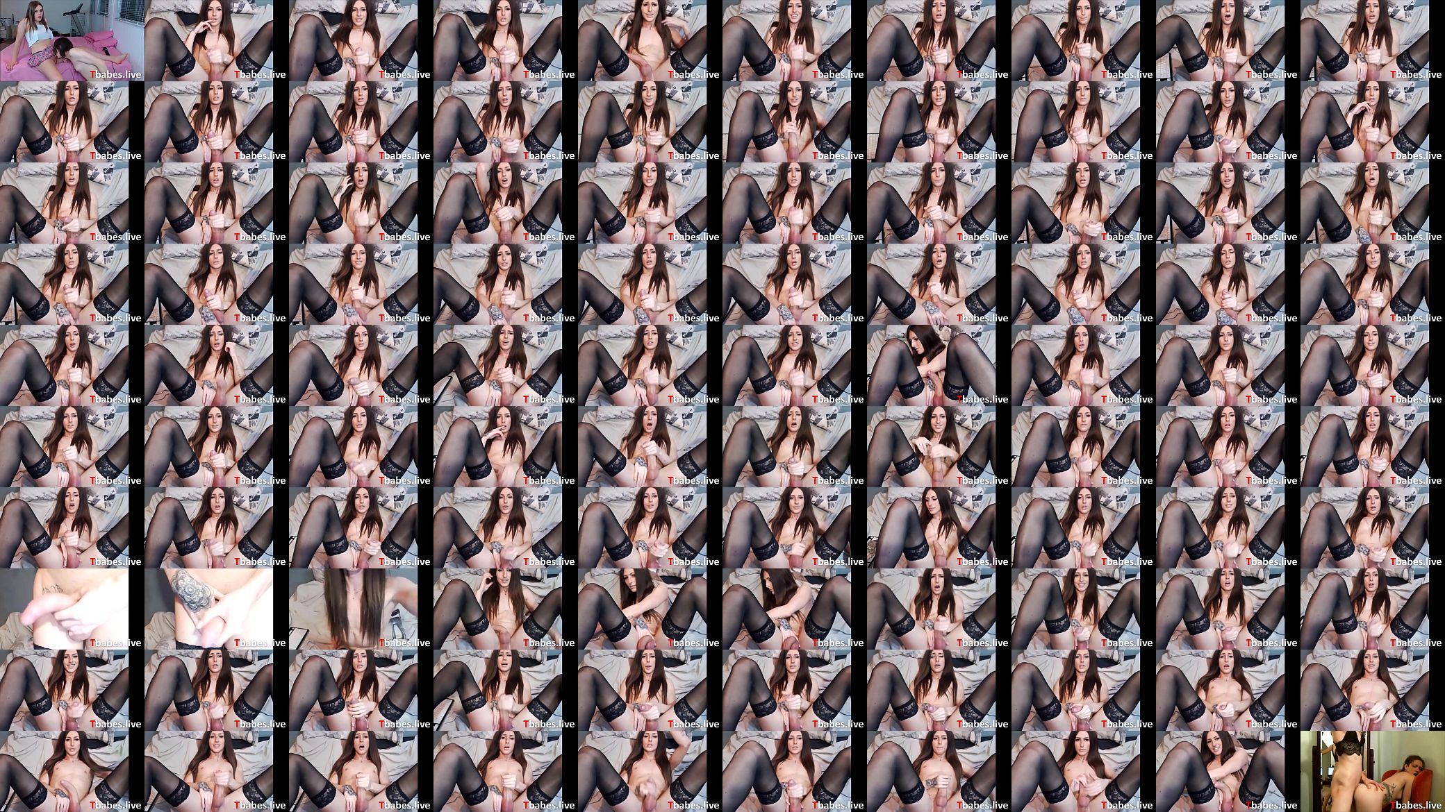 Amazing tranny angel masturbates for her fans 预览图