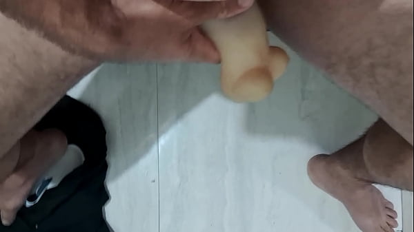 Brincando com a minha rola