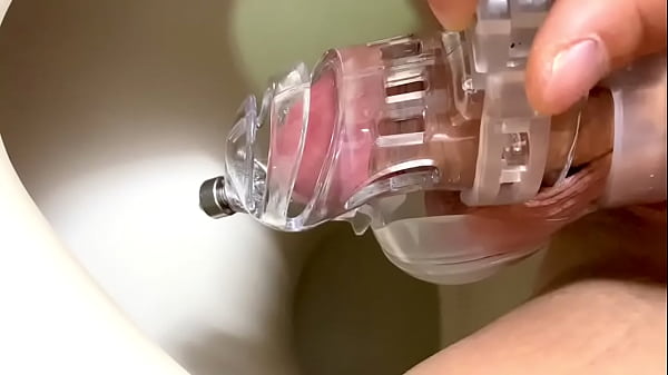 Download Video - Peeing with sounding chastity