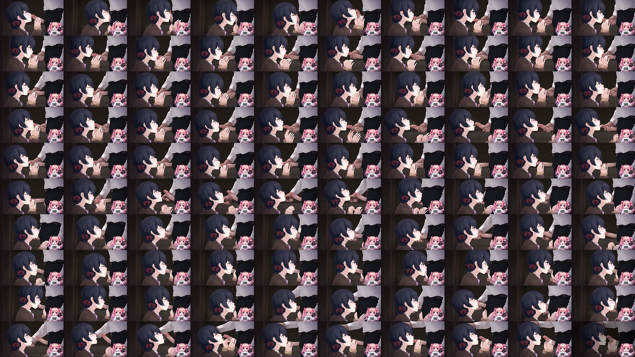 Anime Worshipping Cock and eating cum 预览图