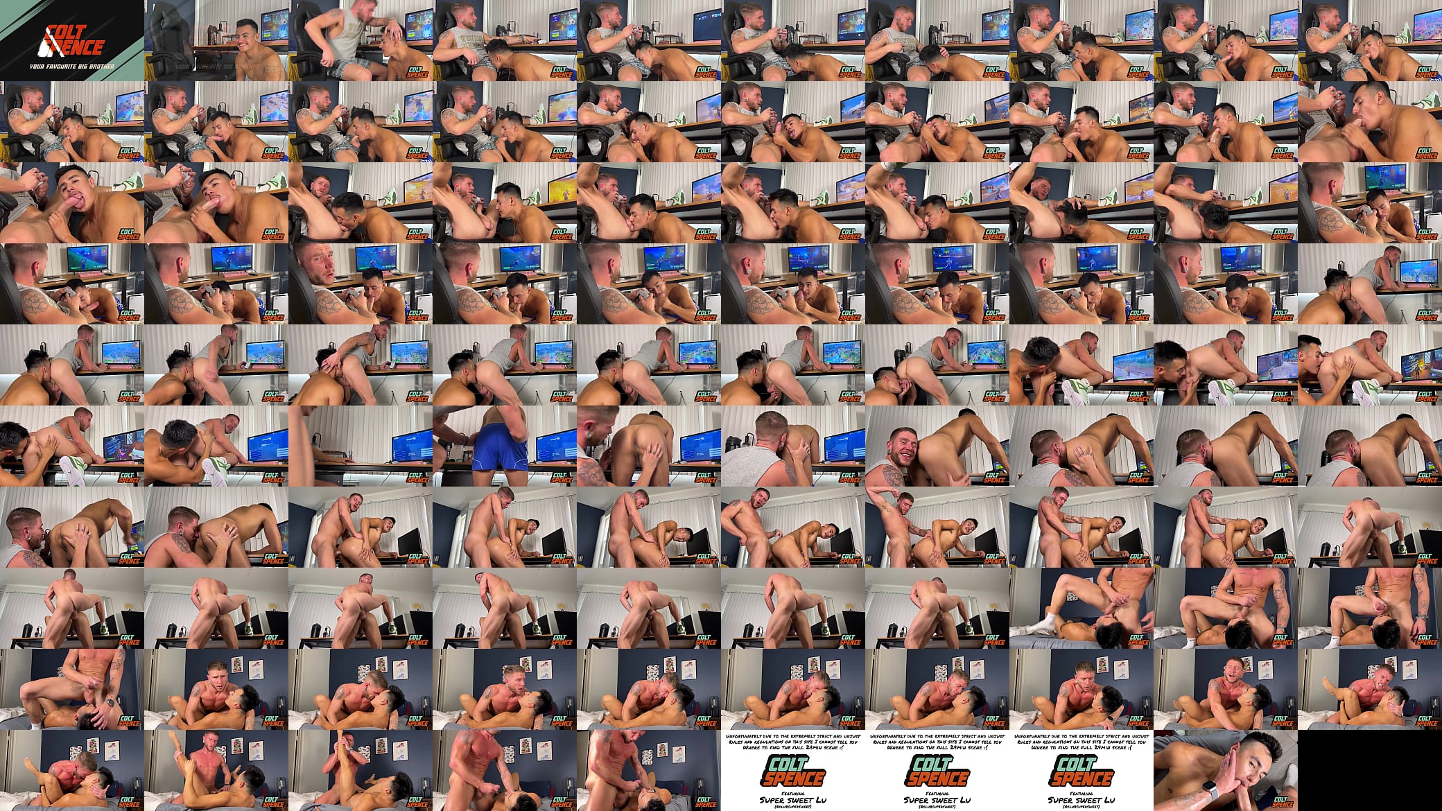 Colt Spence Keeps Personal Cocksucker Under Desk While Gaming, Rough Anal 预览图