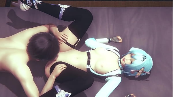 Genshin Impact Hentai 3D - Eula Cunnilingus And Boowjob - Japanese Asian Manga anime game porn