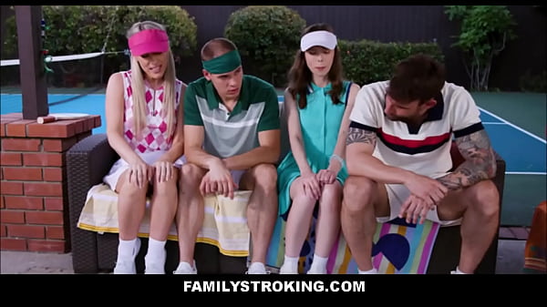 FamilyStroking - Hot Teen Stepdaughter's Ride Their Stepdad's Big Cocks After Pickle Ball Game - Bunny Madison, Krystal Palmer, Alex Legend, Tony Sting