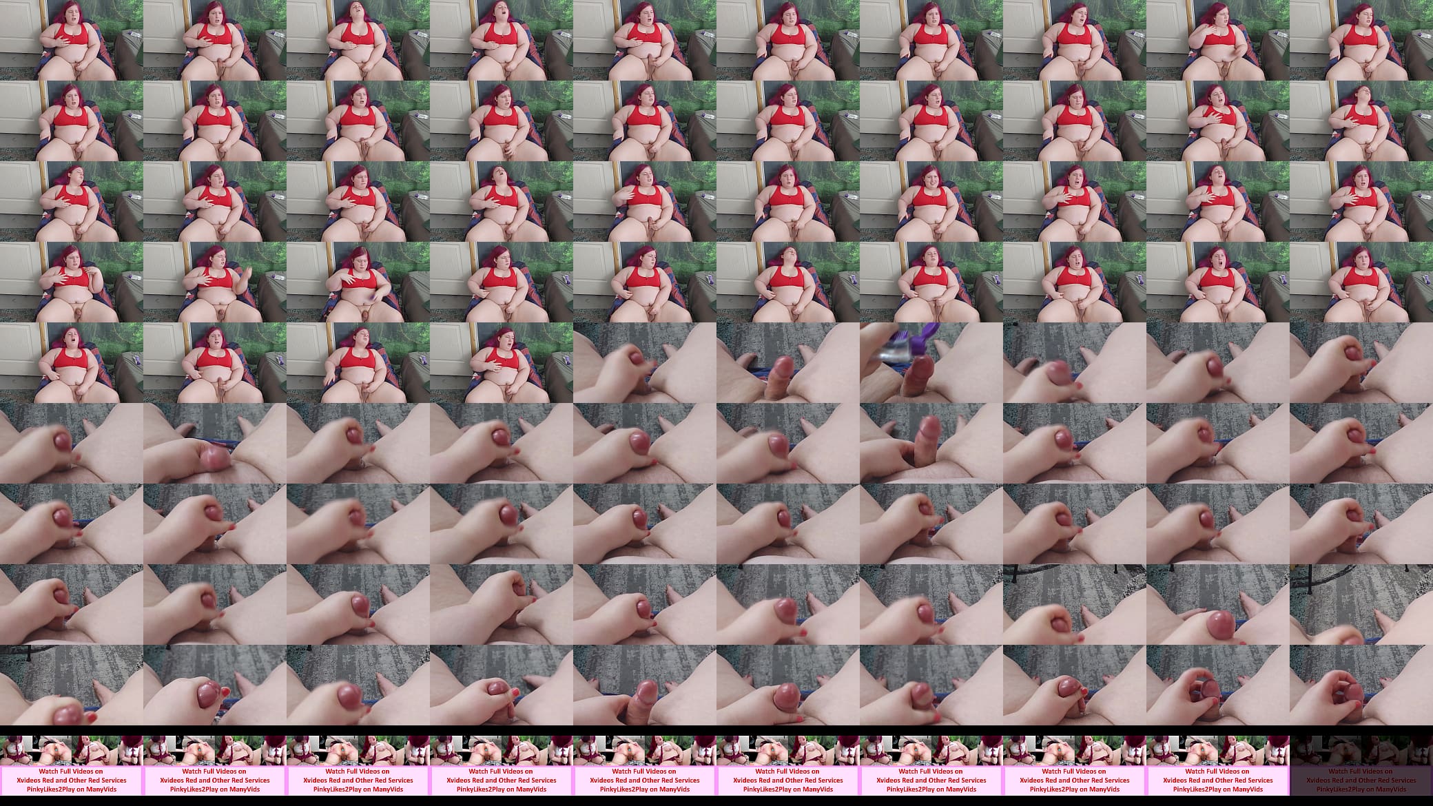 Cute BBW Tranny Strokes Big Cock and Cums POV 预览图