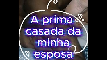 Prima casada da minha esposa vem do interior curtir a praia, mas n&atilde;o poderia ficar sem provar a rola do Ton