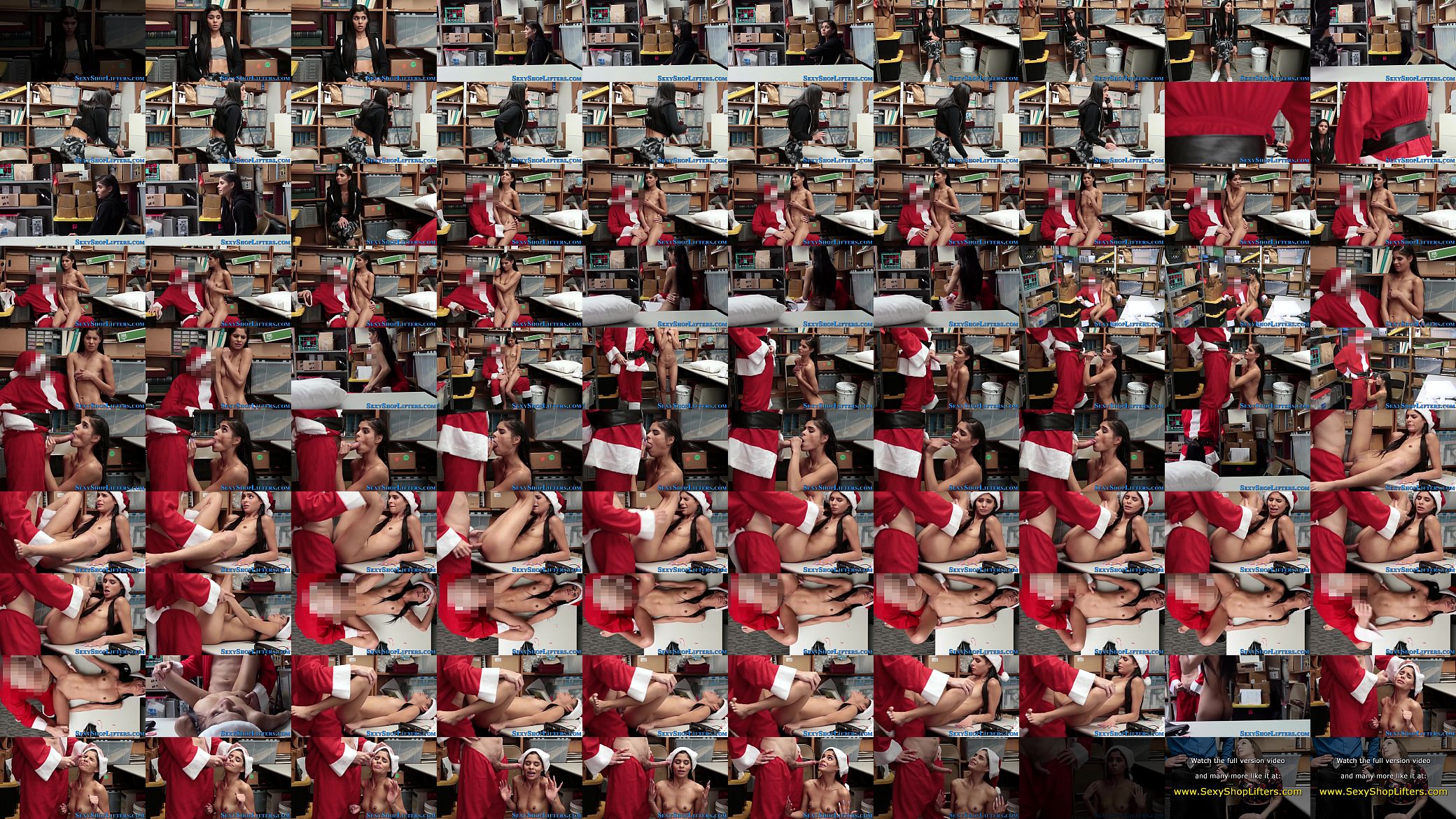 Latina thief fucks santa 预览图