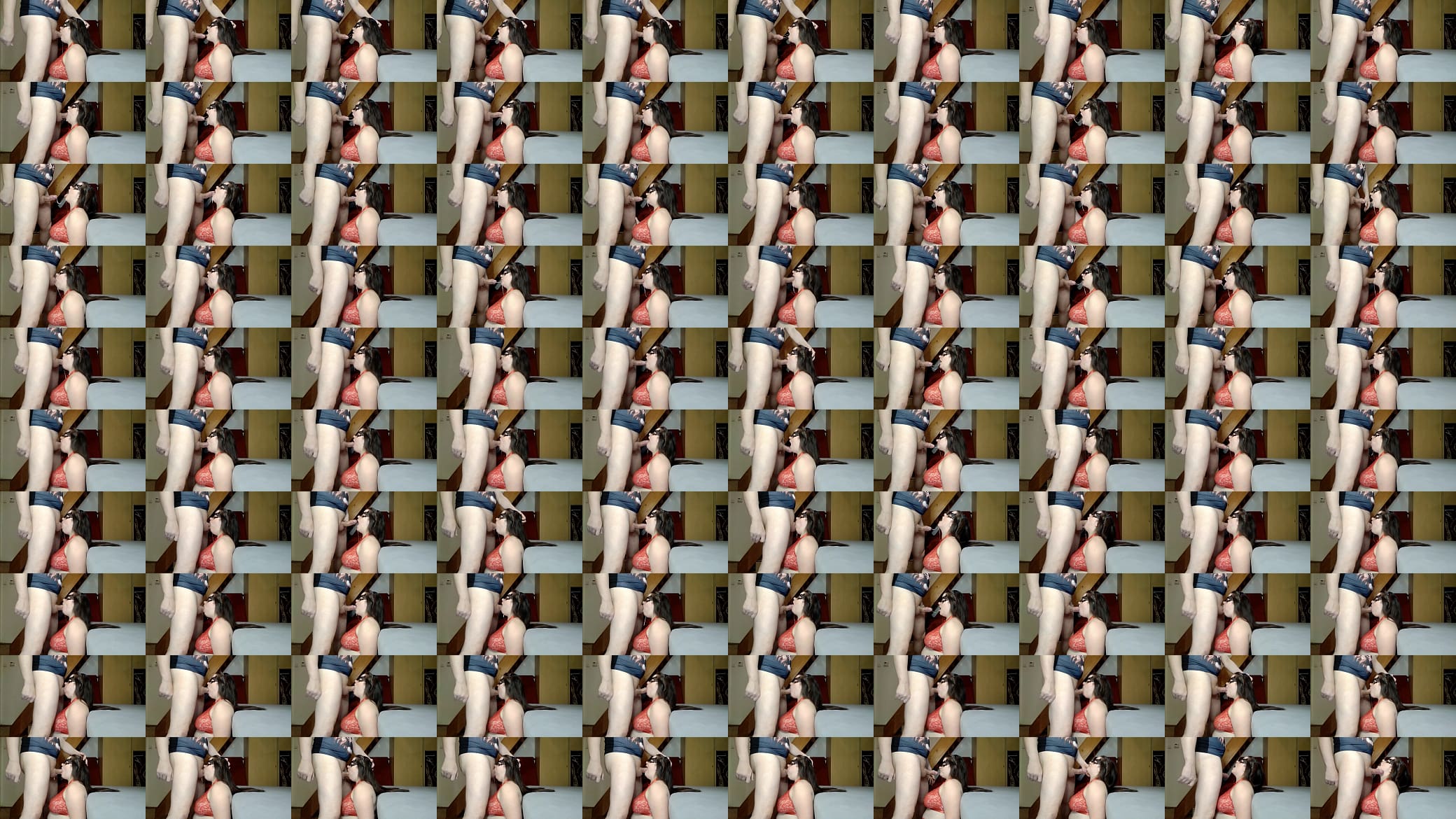 Throatpied stepdaughter gagging &amp; drooling on stepdaddy&#039;s thick cock HD 预览图