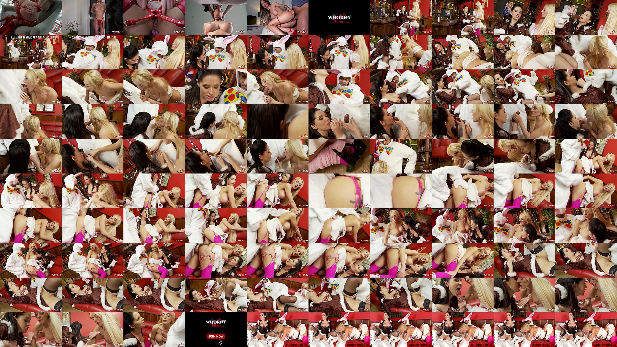 WHORNYFILMS Two Horny Big Tits Sluts Fucked By The Easter Bunny 预览图