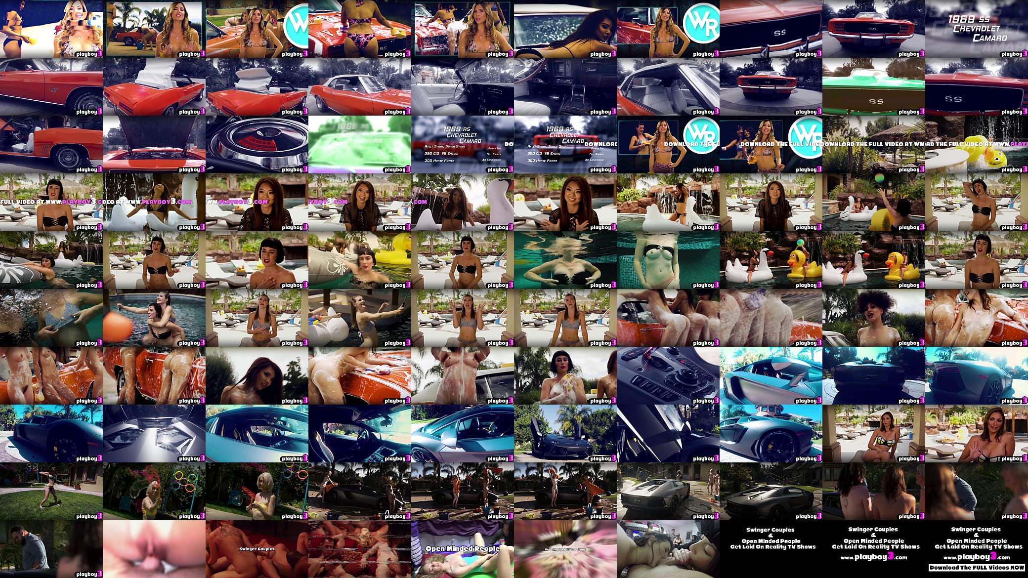 Amazing babes with amazing big tits and hot big ass washed amazing vehicles 预览图