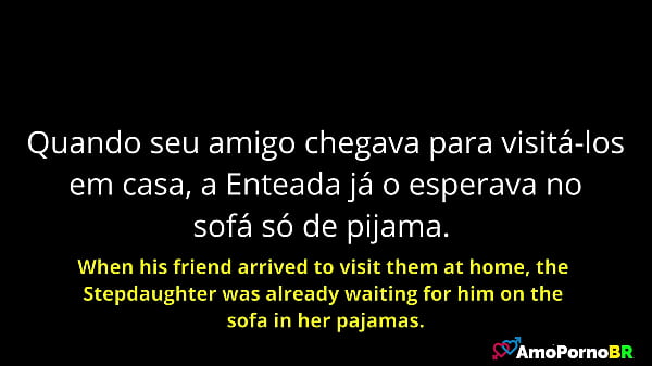 Stepfather offered his best friend to fuck his sweet stepdaughter - AmoPornoBR