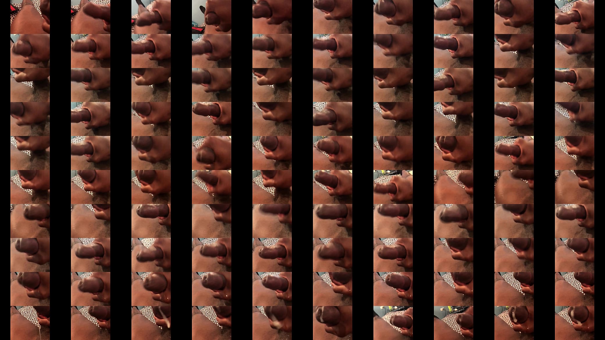 Black cock stroking to cum 预览图