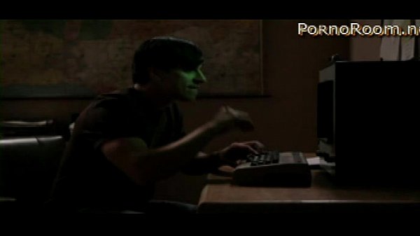 blonde bespectacled sits before lad and licks beside it