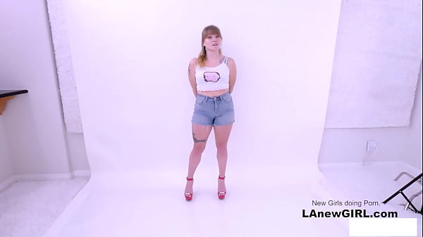 Straight Brunette seduced by Lesbian assistant