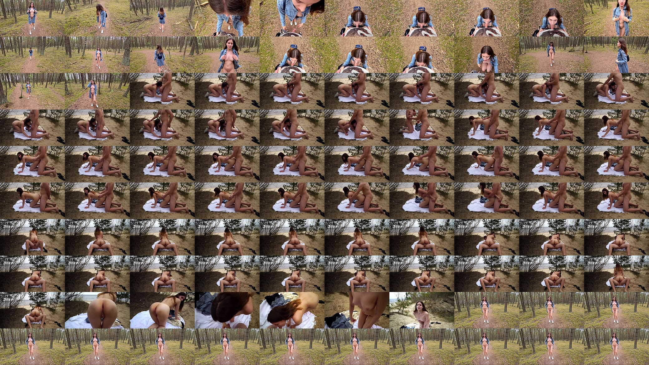 Caught flashing on my way to the beach, sucked his dick and took a ride on it near the sea and got creampied 预览图