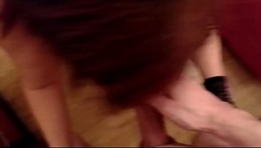 POV tiny punk girl gives hot blowjob and loves to get fucked
